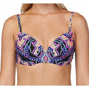 Raisins Underwire Push-up Bikini Top Large Boho Chic Nepal Nights Moonshadow